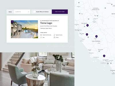 Community Map Search community homes map search website website design