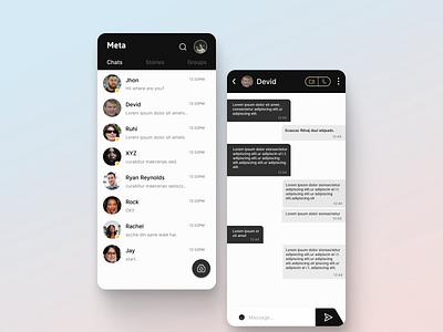 Chatting App UI Concept