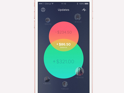 Account Balance Concept app balance mobile money payment ui