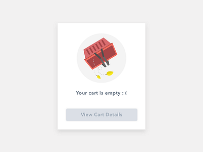 Empty Cart by Min Peng on Dribbble