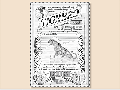 Tigrero Rum Label