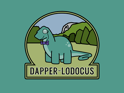 Dapper-Lodocus adobe illustrator bow tie cartoon dinosaur dapper digital illustration dinosaur dinosaur joke dinosaur puns dinosaurs diplodocus illustration monocle silly pun vector art vector illustration