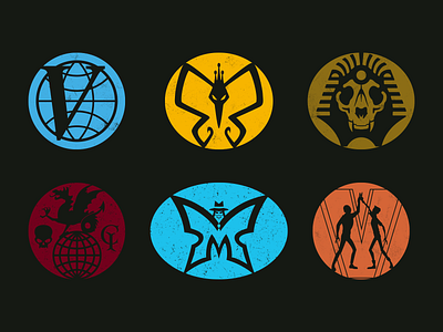 The Venture Bros. — logos from an animated TV series