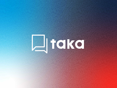 TAKA Logo & Brand Identity Design app branding chat design flat graphic design icon illustration logo media minimal vector