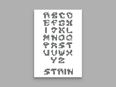 Modular Font - Stain