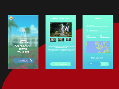 Simple travel app UI