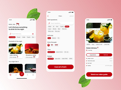 Cocktail recipes app