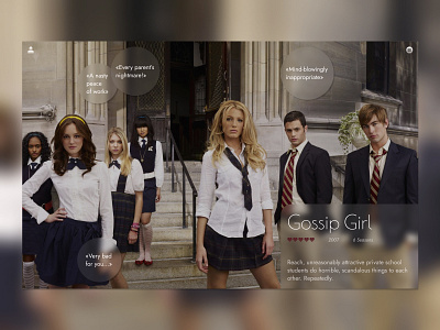 Gossip Girl TV show first screen blake lively chace crawford desktop first screen gossip girl leighton meester makeevaflchallenge makeevaflchallenge6 taylor momsen tv show ui