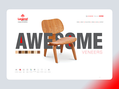 Legend Awesome Home Page branding design e commerce shop minimal ui ux web web design website