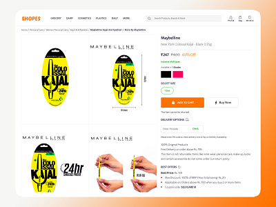 Shopes Product Description Page branding design e commerce shop home page ui html css html5 ui ux web web design website