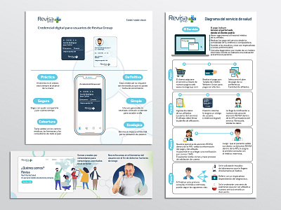 Infografias Revisa Group branding design flat illustration illustrator infographic logo vector