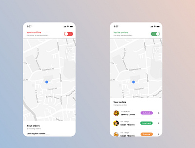 Food Delivery App (Home page) app branding design illustration ui ux