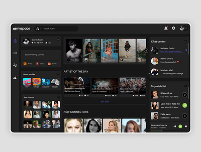 MySpace - Redesign branding design ui ux