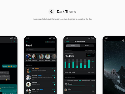 WhatsApp Improvements - Dark Theme app branding design ui ux