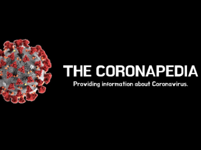 The Coronapedia branding design logo typography ui web