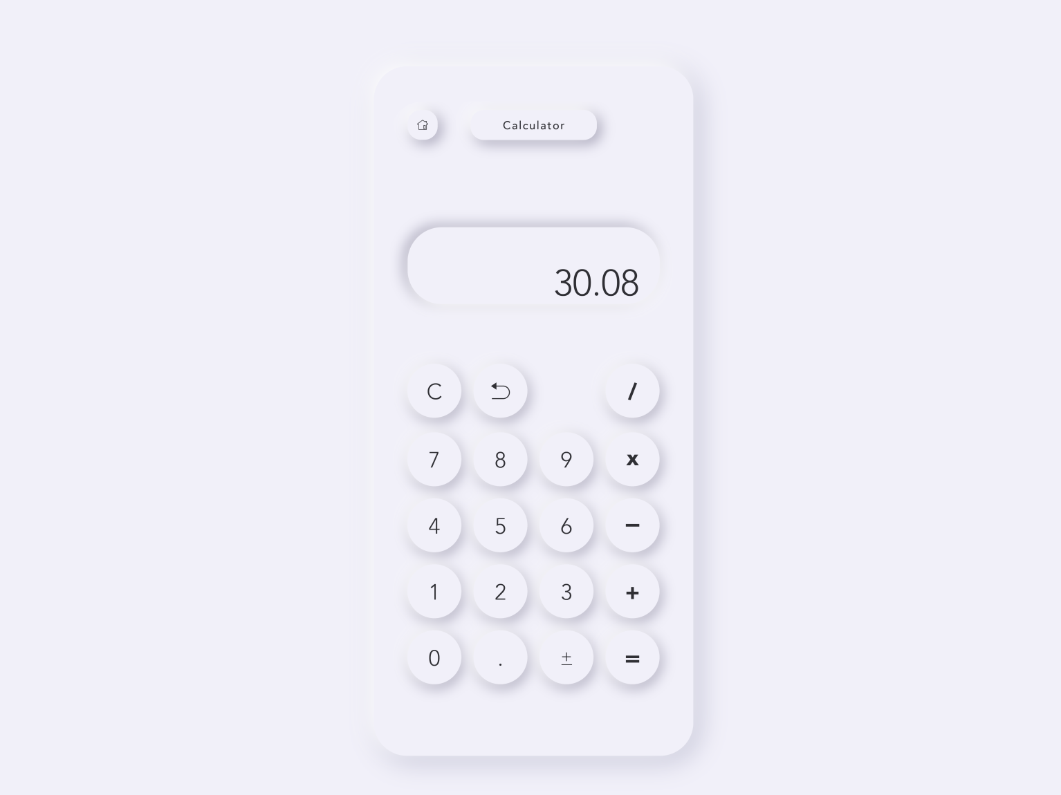 Calculator by Jia Wei Wong on Dribbble