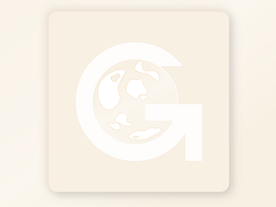 GO - Tourism App Icon app dailyui design globe icon illustrator logo neumorphism travel typography ui ui design ux