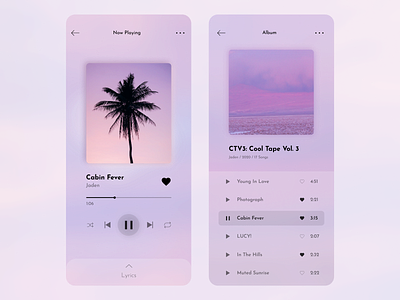 Music Player dailyui dailyui009 gradient music musicplayer ui ui design ux