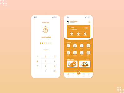 E-Wallet - Mobile Design app design e wallet flat icon mobile app design ui ux