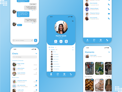 Social Chatting App Light Mode app chat app chatting app design flat mobile app design ui ux
