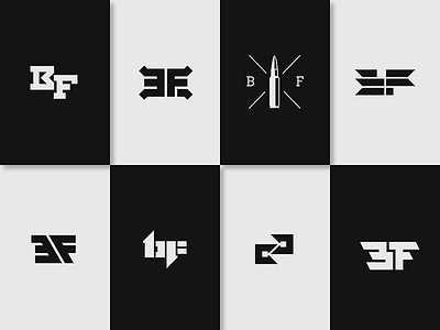 BF bass draft edm electronic ideas logotype music typography
