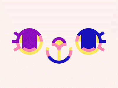 >OuO< experiment rainbow blinking eyes animated animation colors