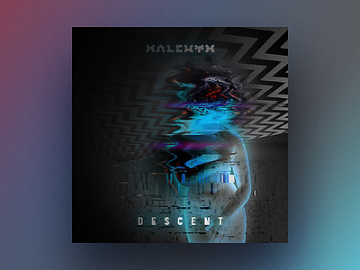 Descent cover aesthetics album cover dnb edm logo music neurofunk single statue
