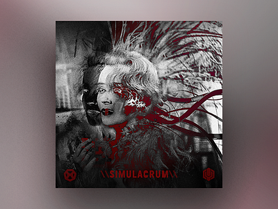 Simulacrum cover album cover cyberpunk dnb edm electronic music neurofunk single