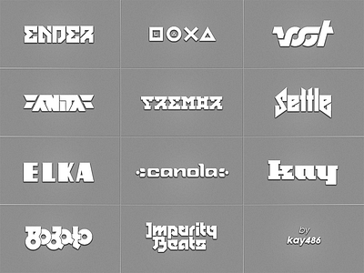 Logotypes black clean font icon letter lettering logo logotype simple text white white and black wordmark