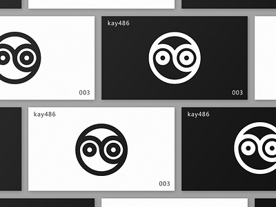003 logo abstract black black white clean design icon logo mark simple symbol symetric symetry white