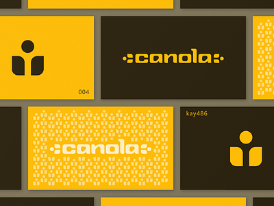 004 canola logo agriculture branding clean flower font icon industrial letter lettering logo logotype simple text wordmark yellow