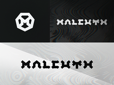 Malcuth branding and bass branding chromatic dj dnb drum edm electronic identity letter lettering logo music neuro neurofunk rainbow typography wave wordmark