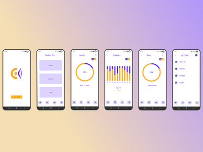 Speaker Application for Mobile ui ux