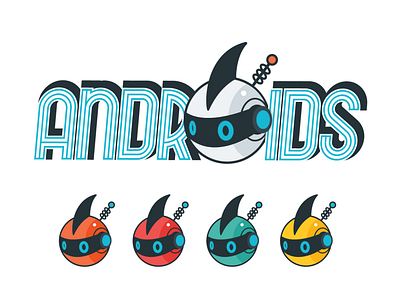 Androids android art branding design digital illustration mascot school sports team vector