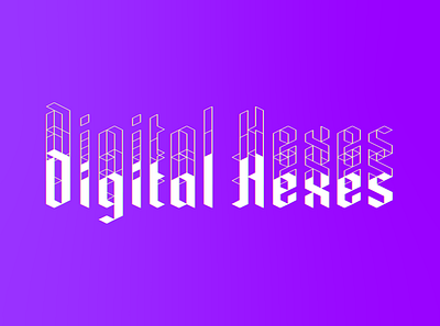 Digital Hexes branding chromatic aberration design digital logo modern neon neon colors streaming typography vector video