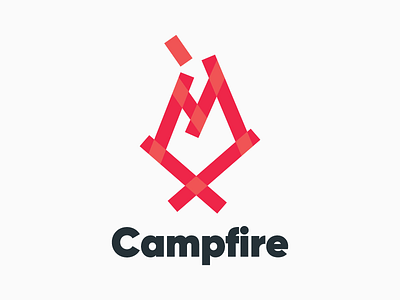 Campfire Light branding business clean design digital logo vector