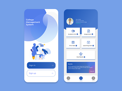 College Management System App by Shubhangi Hasoriya on Dribbble