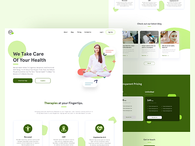 Landing Page branding design ui ux website