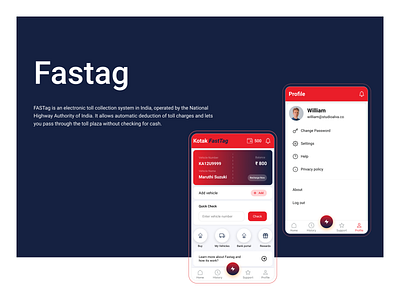 FASTAG app casestudy design ui ux