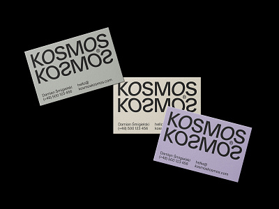 Kosmos Kosmos branding business card design business cards businesscard design illustrator logo logodesign logotype minimal typography