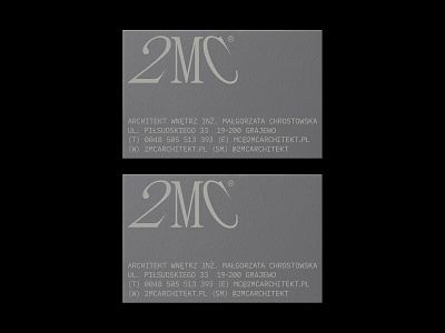 2MC branding business card design business cards businesscard design logo logodesign logotype minimal print typography