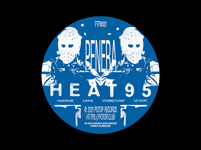 Penera - Heat95 EP artwork cover art cover artwork cover design design typography