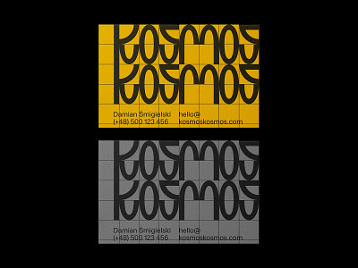 Kosmos Kosmos branding business card design business cards businesscard design logo logodesign logotype minimal print typography
