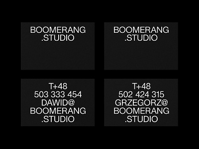 Boomerang Studio Business Cards