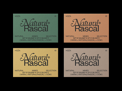 Natural Rascal business cards