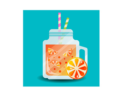 Juice animation art branding design graphic design illustration illustrator logo minimal vector