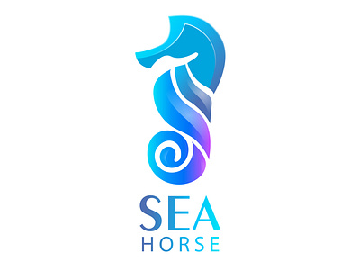 Sea horse animation art branding design graphic design illustration illustrator logo minimal vector