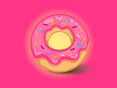 Donut animation art branding design graphic design illustration illustrator logo minimal vector
