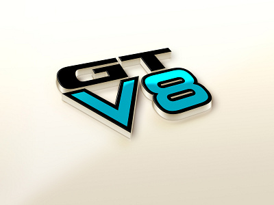 GT V8 branding design flat graphic design icon illustration illustrator logo minimal vector