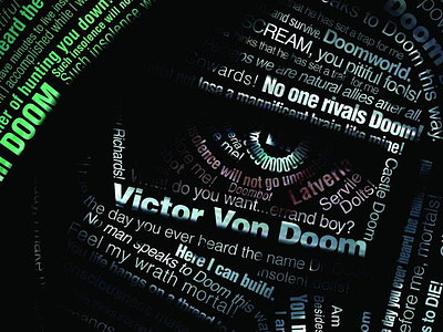 Dr. Doom Typography Poster comics dr doom poster type typography